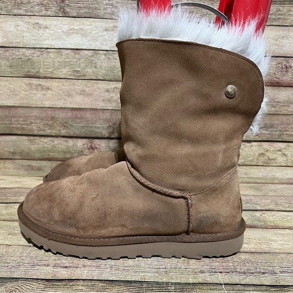 Ugg Brown Suede Valentina Winter Boots - Picture 1 of 11